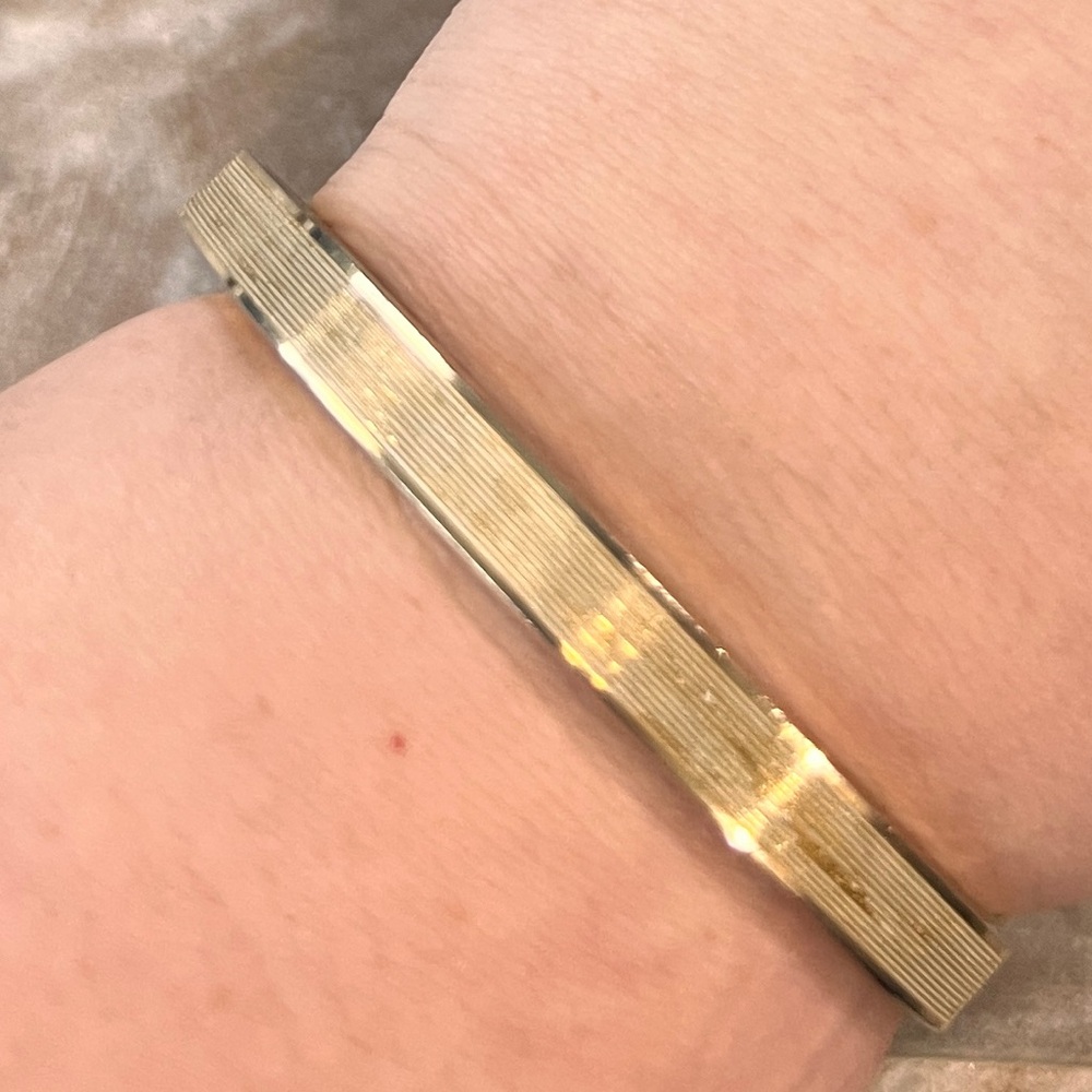 Elegant Gold tone and silver Bracelet